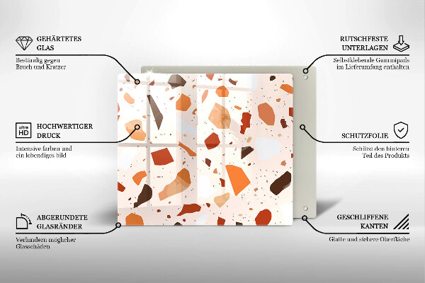 Protection plaque induction Grès décoratif