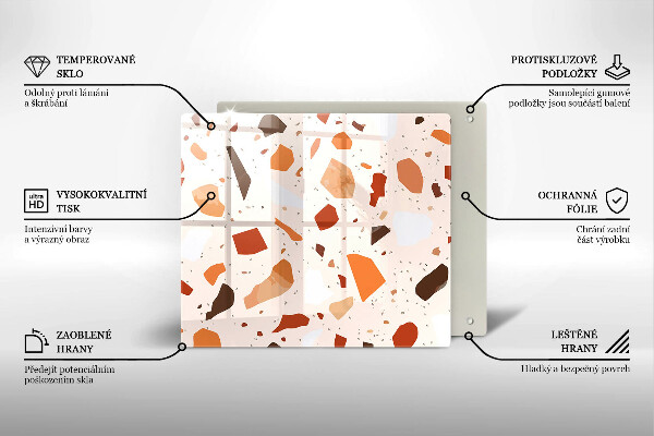 Protection plaque induction Grès décoratif