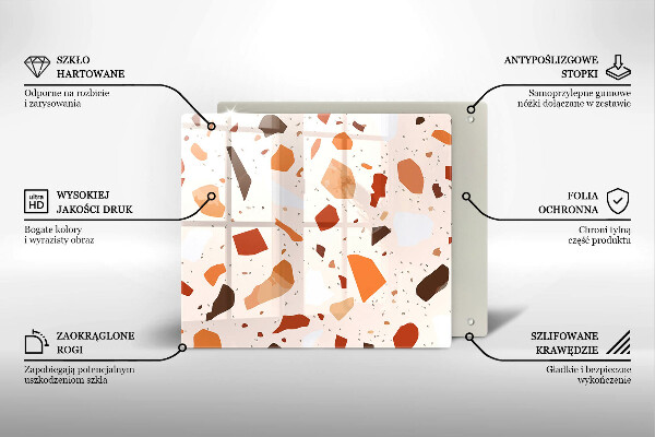 Protection plaque induction Grès décoratif