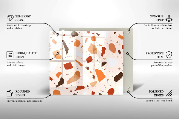 Protection plaque induction Grès décoratif