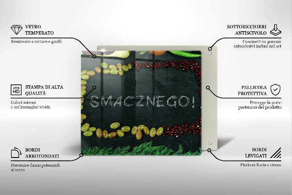 Cache plaque de cuisson Inscription Bon appétit !