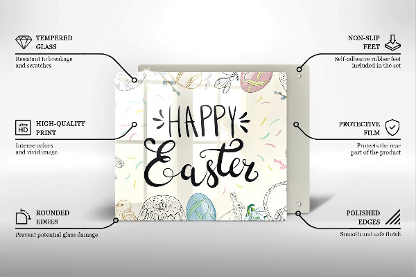 Cache plaque de cuisson Happy Easter