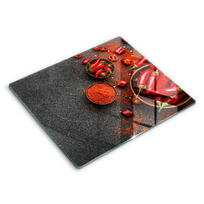 Cache plaque de cuisson Piments rouges
