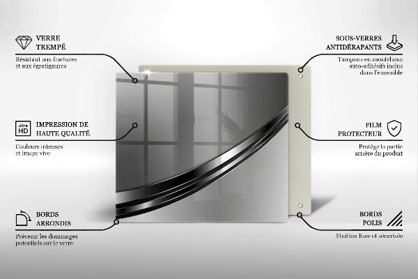 Protection plaque induction Abstraction du métal