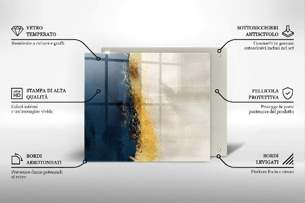 Cache plaque de cuisson Abstraction de l'or