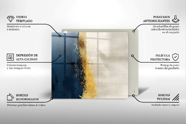 Cache plaque de cuisson Abstraction de l'or