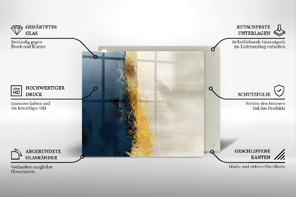 Cache plaque de cuisson Abstraction de l'or