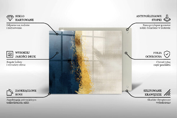 Cache plaque de cuisson Abstraction de l'or