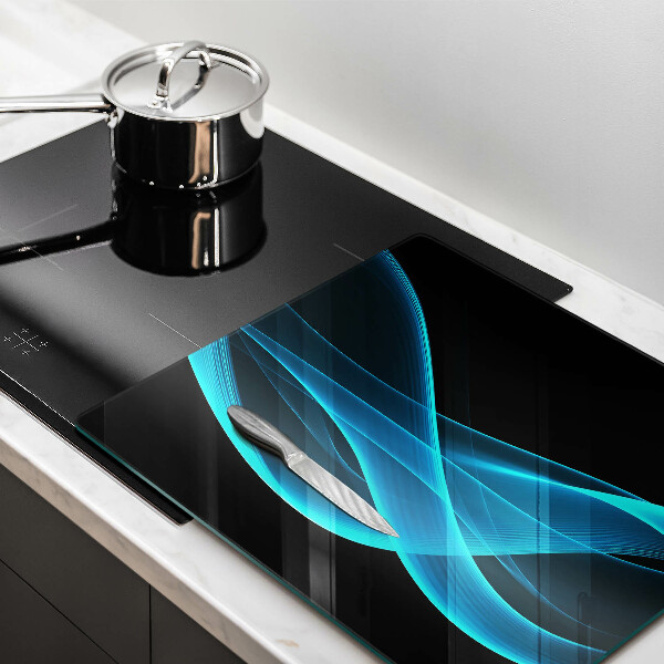 Protection plaque induction Abstraction bleue