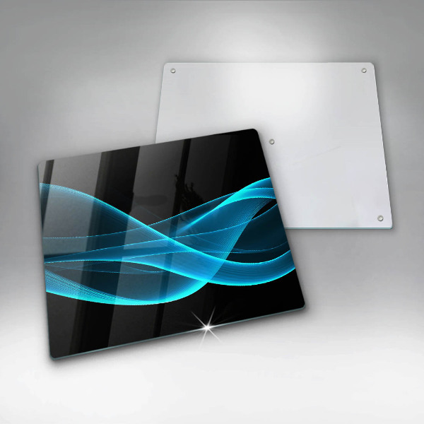 Protection plaque induction Abstraction bleue