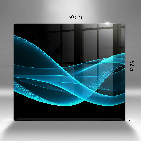 Protection plaque induction Abstraction bleue