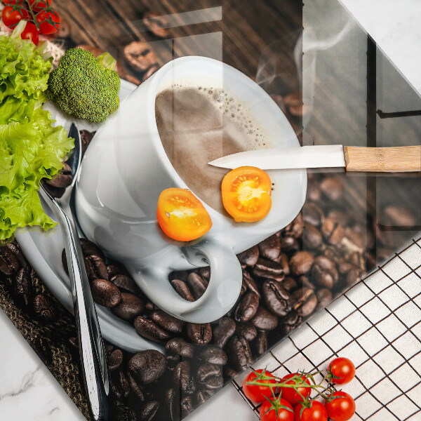 Protection plaque induction Tasse et grains de café