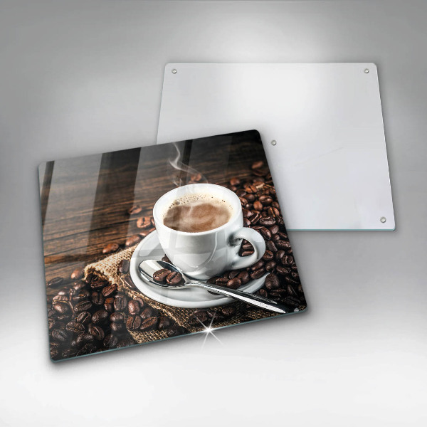 Protection plaque induction Tasse et grains de café
