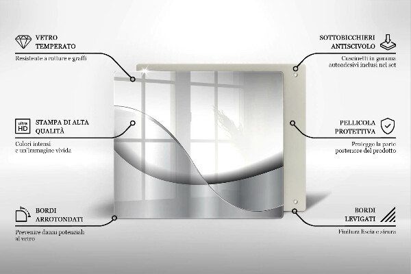 Cache plaque de cuisson Conception de lignes abstraites