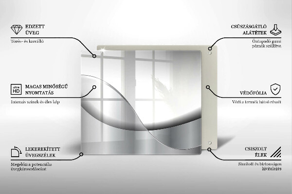 Cache plaque de cuisson Conception de lignes abstraites
