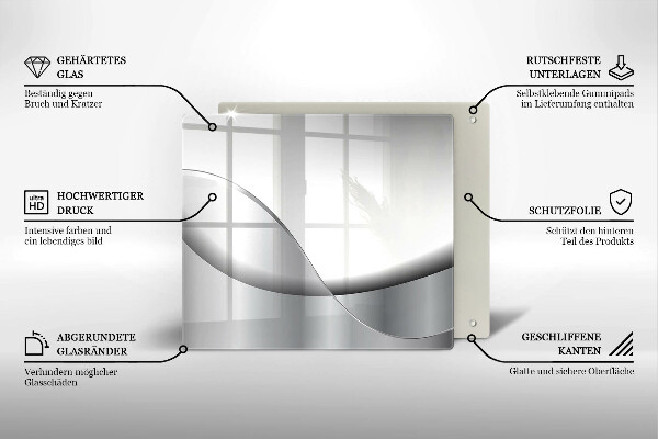 Cache plaque de cuisson Conception de lignes abstraites