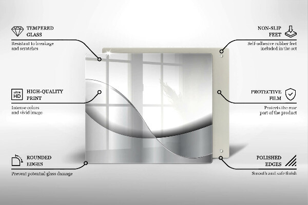Cache plaque de cuisson Conception de lignes abstraites