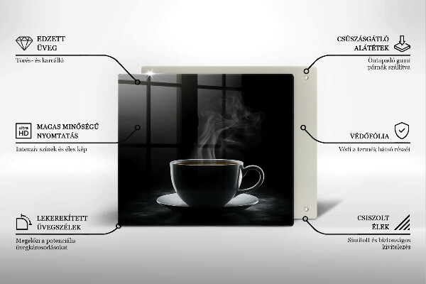 Protection plaque induction Tasse de café chaude