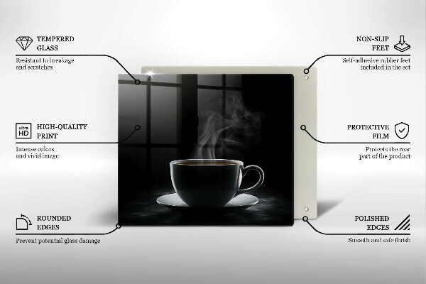 Protection plaque induction Tasse de café chaude