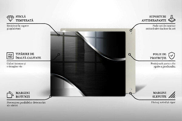 Cache plaque de cuisson Abstraction du métal
