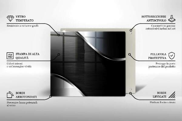 Cache plaque de cuisson Abstraction du métal