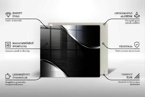 Cache plaque de cuisson Abstraction du métal