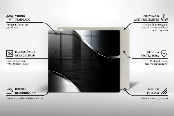 Cache plaque de cuisson Abstraction du métal