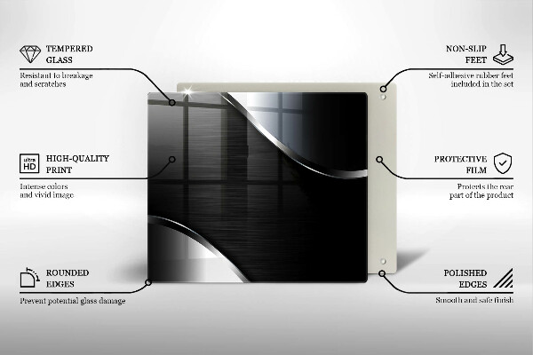 Cache plaque de cuisson Abstraction du métal