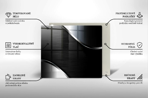 Cache plaque de cuisson Abstraction du métal
