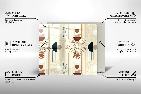 Cache plaque de cuisson Formes géométriques bohèmes