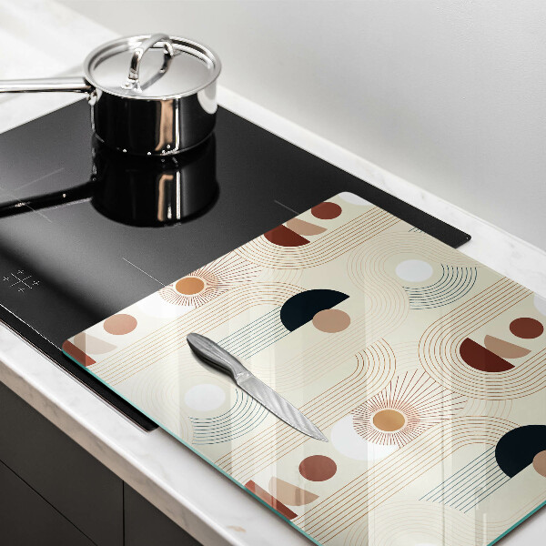Cache plaque de cuisson Formes géométriques bohèmes