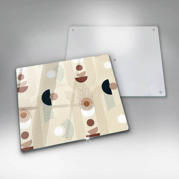 Cache plaque de cuisson Formes géométriques bohèmes