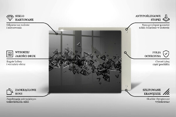 Cache plaque de cuisson Formes 3D abstraites