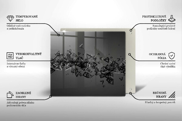 Cache plaque de cuisson Formes 3D abstraites