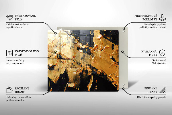 Protection plaque induction Texture de peinture élégante