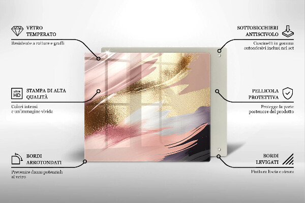 Protection plaque induction Taches pastel