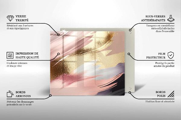 Protection plaque induction Taches pastel