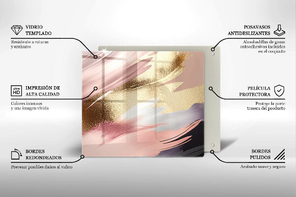 Protection plaque induction Taches pastel