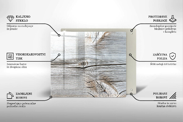 Protection plaque induction Structure en bois clair