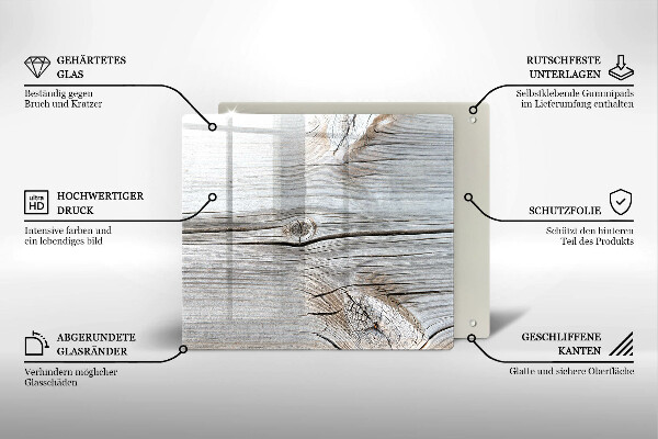 Protection plaque induction Structure en bois clair