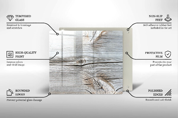 Protection plaque induction Structure en bois clair