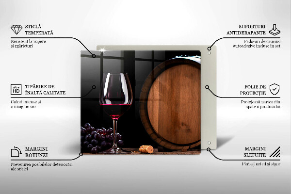 Protection plaque induction Verre à vin en tonneau