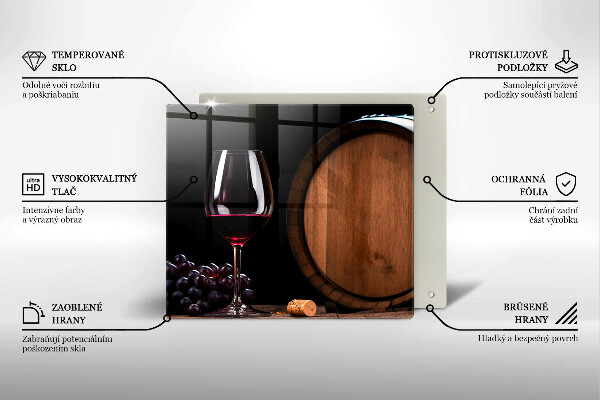 Protection plaque induction Verre à vin en tonneau