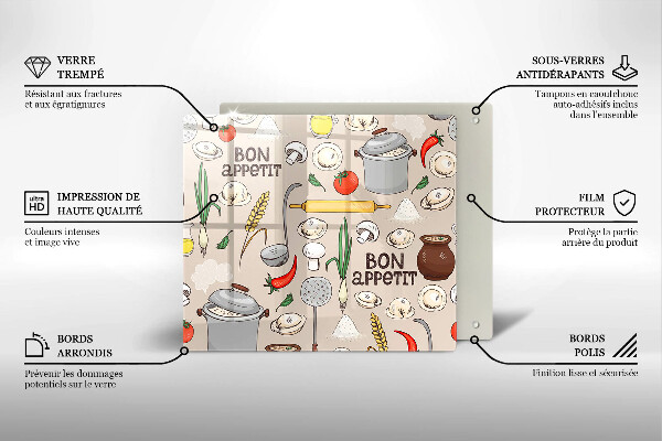 Protection plaque induction Illustration de cuisine