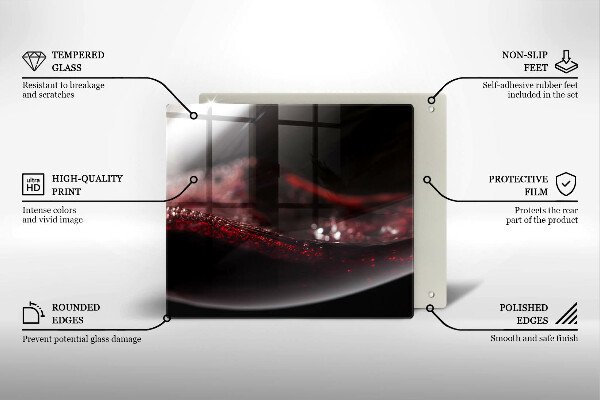 Protection plaque induction Vin rouge dans un verre