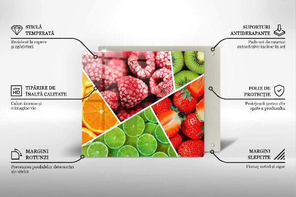 Protection plaque induction Fruits colorés