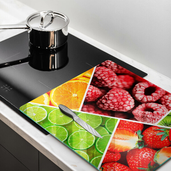 Protection plaque induction Fruits colorés