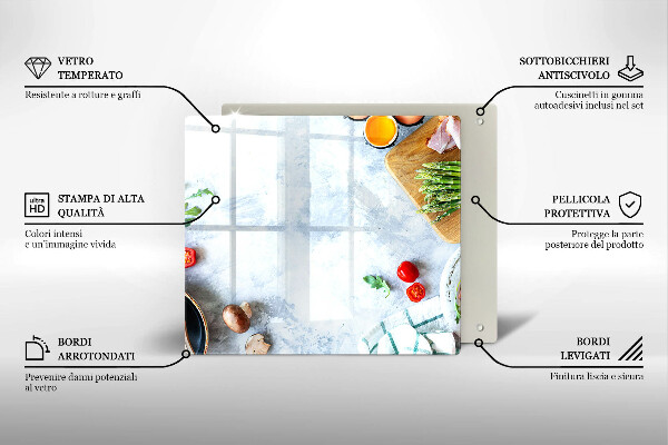 Protection plaque induction Ingrédients en cuisine