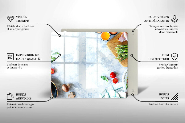 Protection plaque induction Ingrédients en cuisine