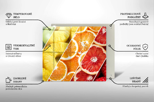 Protection plaque induction Fruits colorés